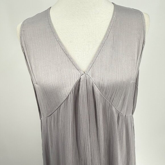 Bobi Black Sleeveless Maxi Dress Small Grey V-Neck - Picture 10 of 11